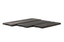 Wooden long tray blacked set of 3 - 50 x 20 x 2.5 / 62.5 x 22.5 x 2.5 / 75 x 25 x 2.5cm - p 1/2