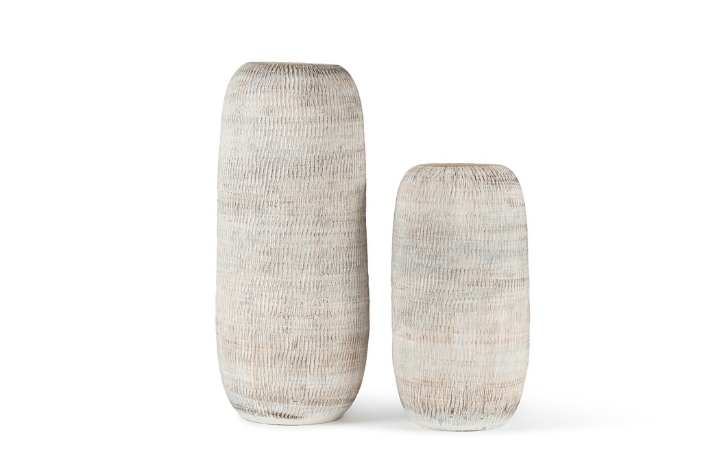 High vase texture creme big - Ø33 x 83cm - p 1