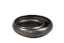 Bowl round artistic hammered - black - set of 2 - Ø48x10cm - Ø38x8cm - p/1/5