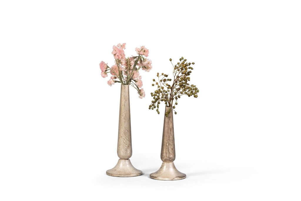 Soliflower metal silver gold - large - Ø9,5x23,5cm - p 4/32
