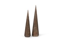 Small X-mas Tree, mineral textured - metal - rustic gold - Ø12x49cm - p 2