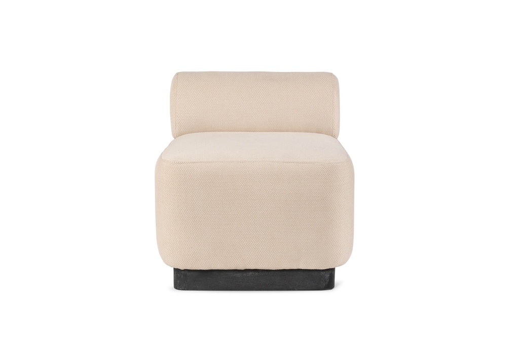 Havana sofa - Mango & fabric - ecru - 55x64x65cm - p/1/1