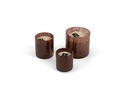 Thick votive cylinder with burgundy gold craquelure design - Ø 11 x 12 cm - 2 - int. cot. - p/4