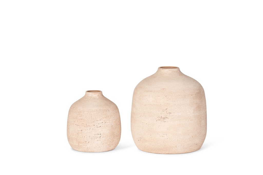 Vase rude soft terracotta - Small - Ø20x21cm - P/2