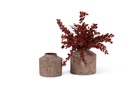 Vase rustic terra cotta/burgundy - large - Ø28 x 26cm - p 1
