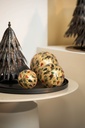 Boll crackeled glass X-mas tree medium - Ø9 cm - p 4/40