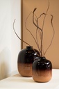 Vase two tone burgundy enamel - small - Ø30 x 36 cm - p 1