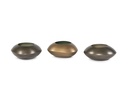 T-Lightholder nickle antique / green enamel - 12x12x5,5cm - 6/48