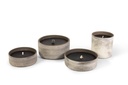 Choco aged terracotta round outdoor candle - Ø 20x20cm -1 - ext. cot. - p /4/1