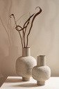 Bolvase texture on stand enamel beige large - Ø29x43cm - p 1/4