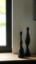 Ornament - wood - black mat brushed - Ø10x42,5cm - p2/8