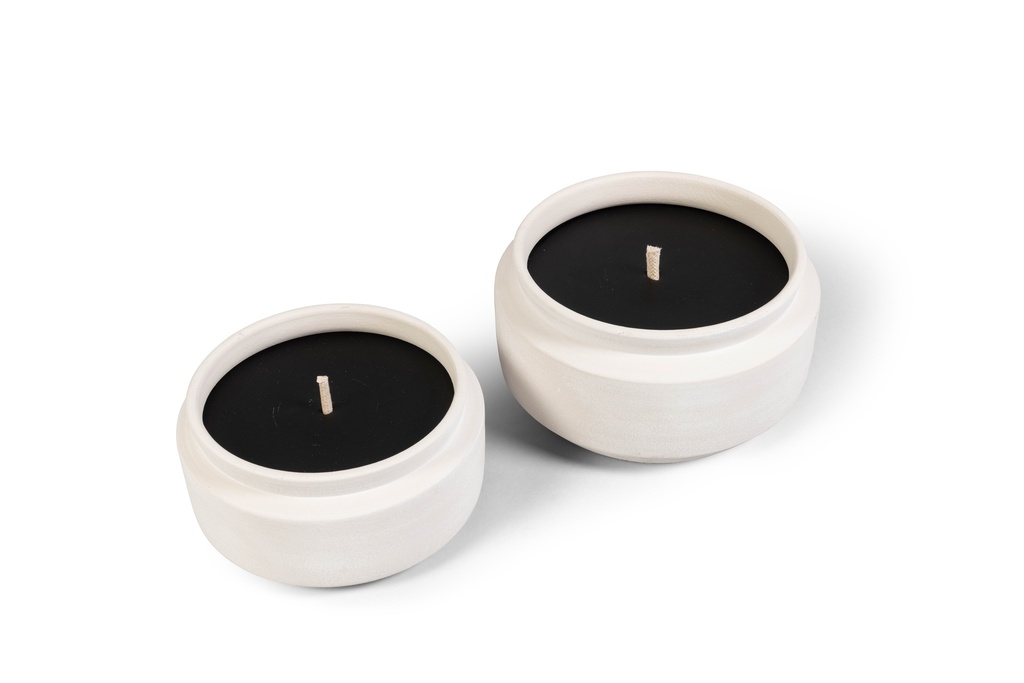 Bowl mat cream large outdoor - Ø25x 12cm - 1 ext.cot. wick - p 2