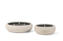 Bowl rude ivory small outdoor - Ø24 x 9cm - 1 wick - p 2