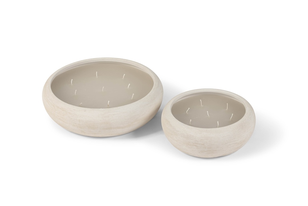 Bowl rude ivory large indoor - 9 wicks - Ø33 x 9cm - p 1
