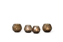 T-light holder polished faceted cutting copper small - Ø10 x 9 cm - p 4/24