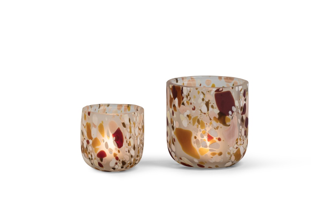 T-light holder multi spotted matt large - Ø15 x 15cm - p 2