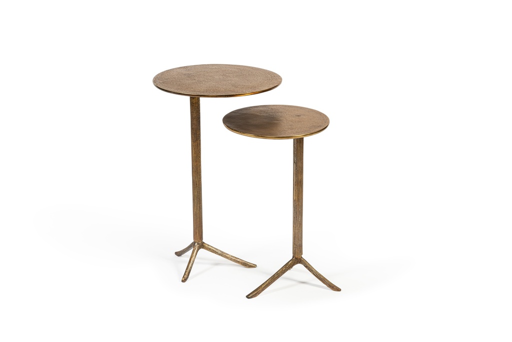 Side table - metal - brass antique - Ø 30x48cm - p/1/1