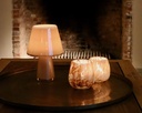 Lampadaire - glass - beige luster - Ø 17 x 25cm - p/2/1