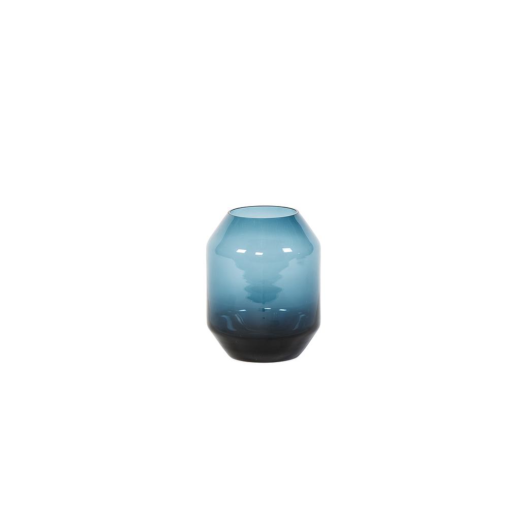 Vase - glass - night blue - Ø 18x23cm - p/2/1