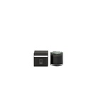 Scented candle black glass votive with organic rim - medium Ø 12 x 12cm - 3 - int. cot. - p/4