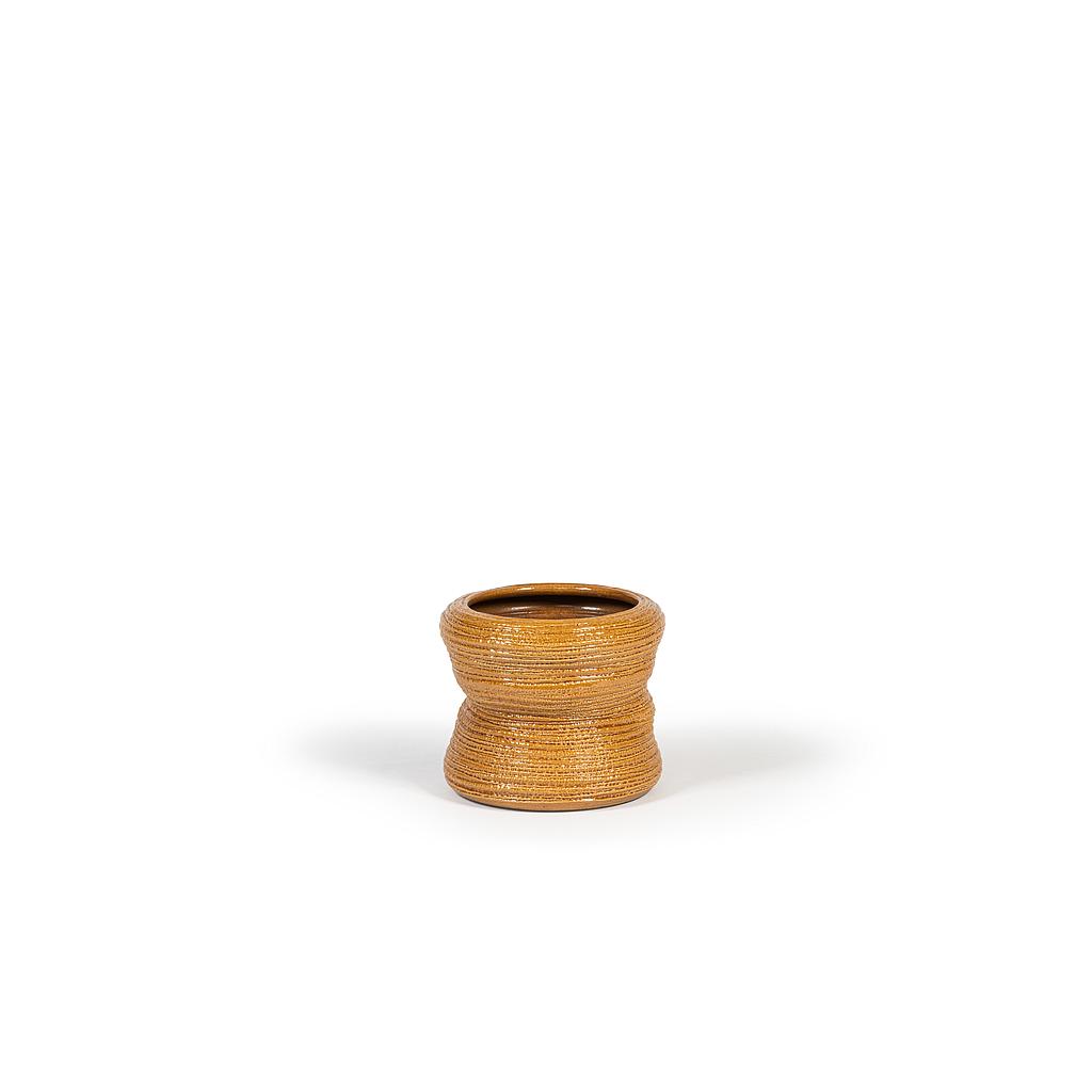 Flowerpot organic - terracotta - caramel glazed - Ø24 x 20cm - p/2