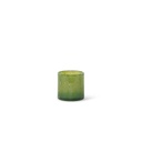 Thick votive cylinder - glass - grass green - Ø14 x 15cm -p/4