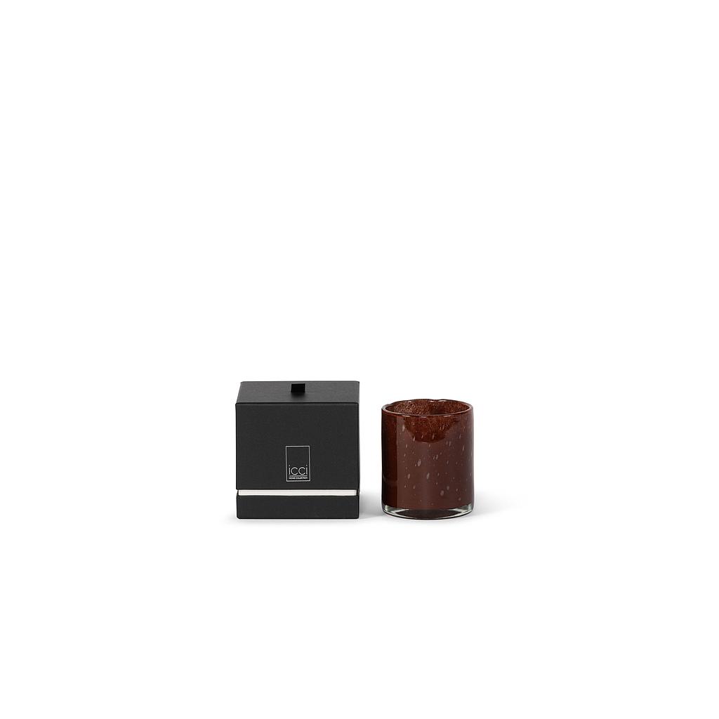 Cylindrical votive Burgundy - Ø11 x 12cm - 2 - int. cot. - p /6