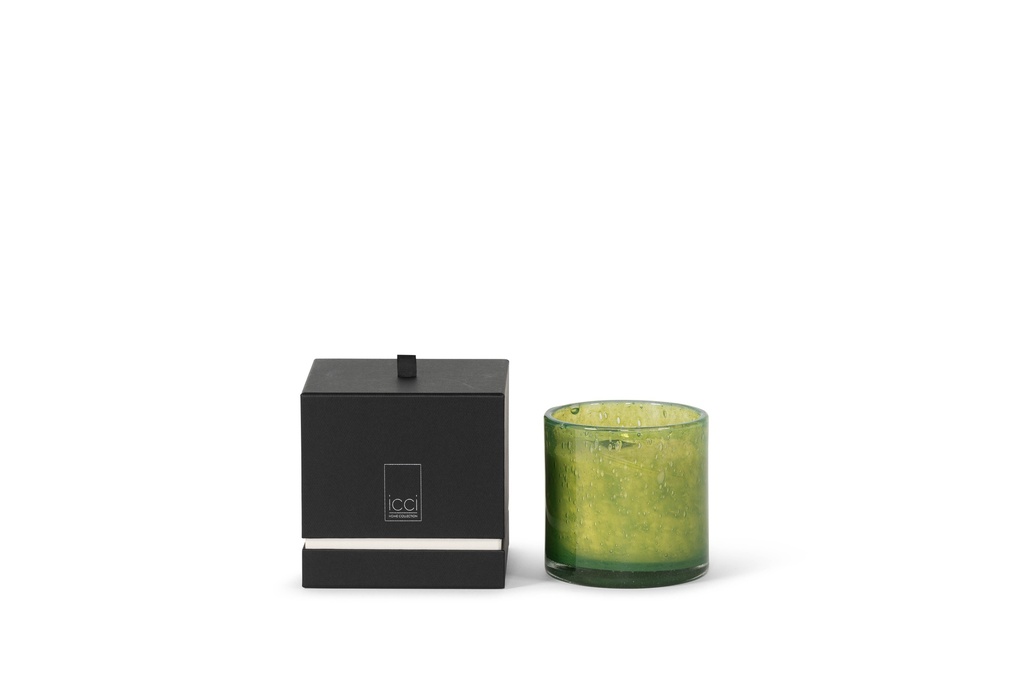 Cylindrical votive Green - Ø14 x 15cm - 3 - int. cot. - p/4