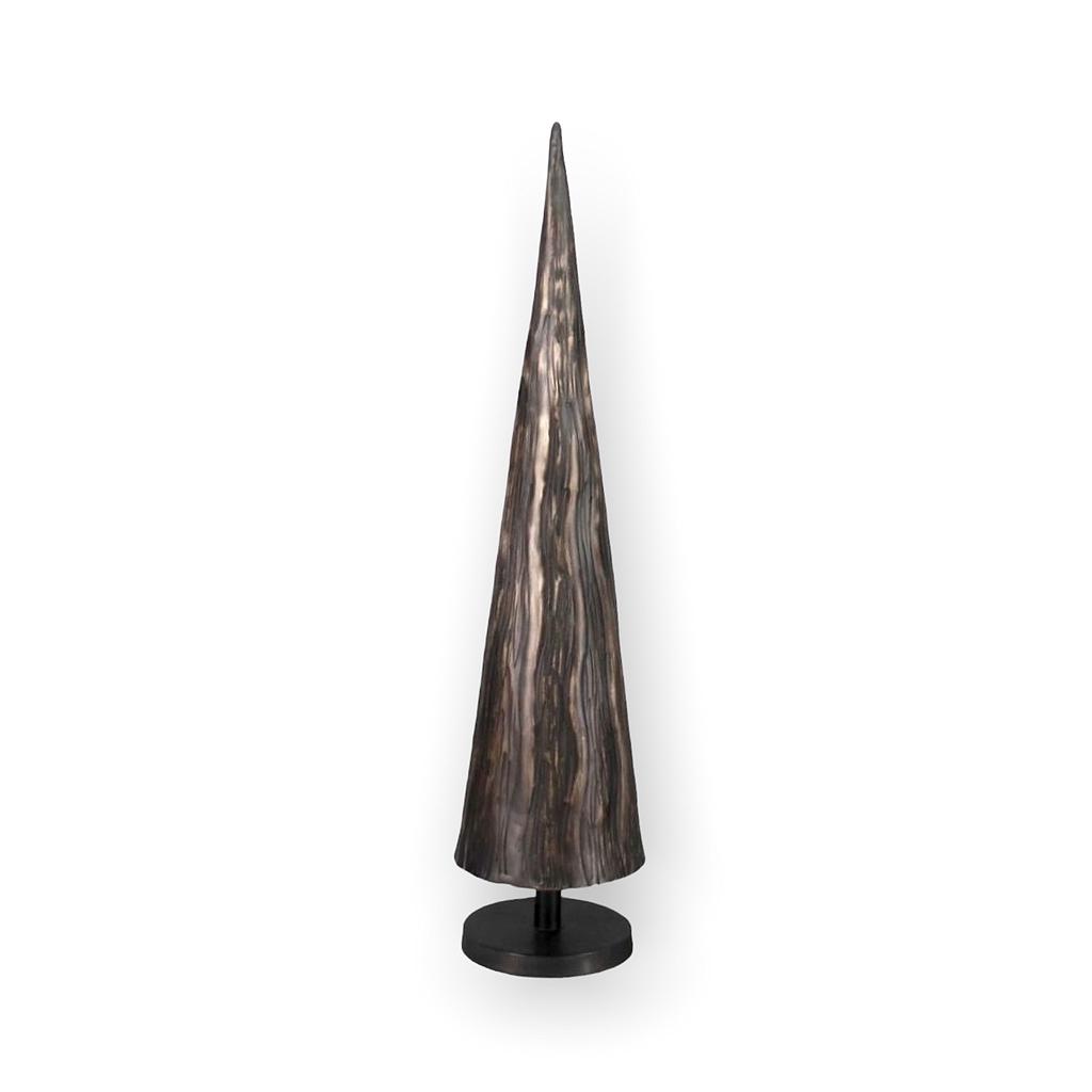 Big X-mas Tree nerved - metal - antique black - Ø13 x 56 cm - p 2