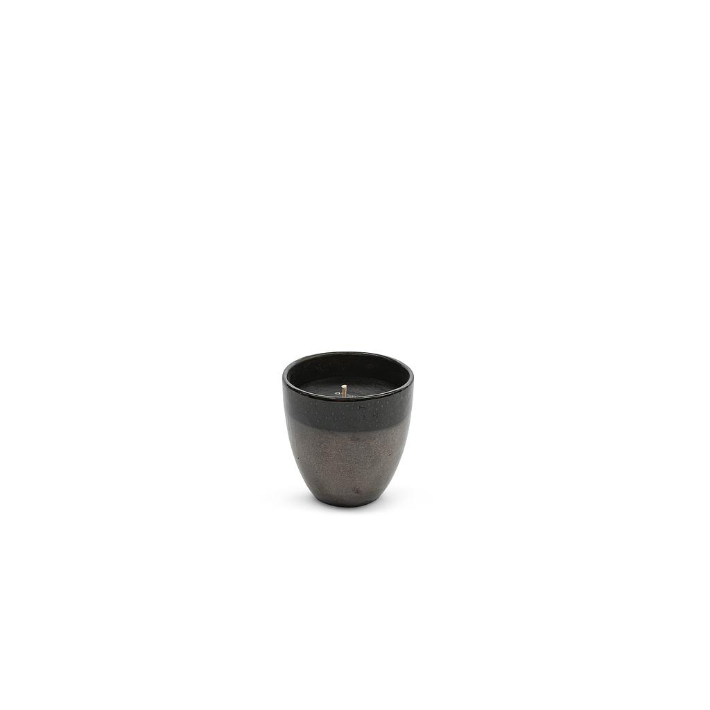 Outdoor candle glazed bicolor metalic gold - Ø17 x 17cm - 1 - ext. cot. - p 4