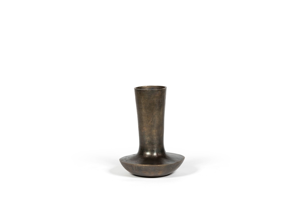 Flowervase - metal - brass - Ø 25 x 35cm - p 1/4