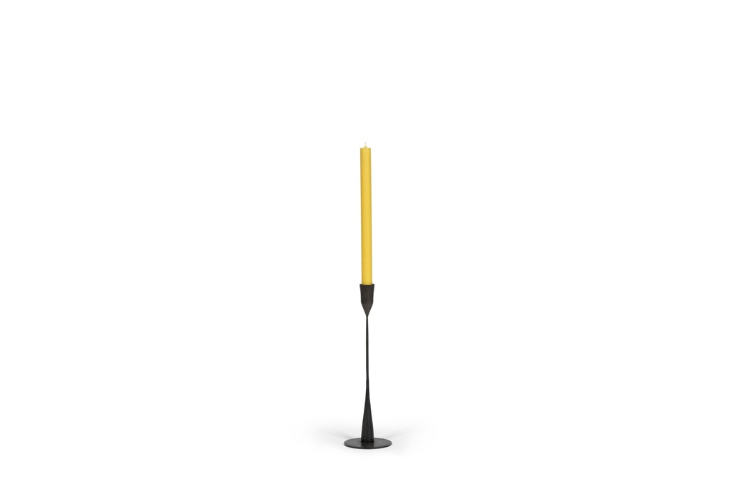Thin forged taperholder big - metal - black - Ø8 x 32cm - p /2