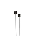[TH1249C] Garden Candle on stick - outdoor metal - old silver - Ø16x135cm - 1 - ext. cot. - p/7