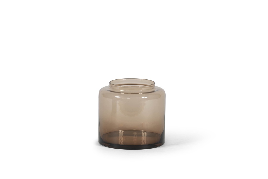 Vase - glass - mocha - Ø19x17cm - p 2
