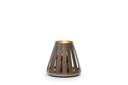 Hurricane conical - metal - nickle antique/gold inside - Ø26 x 24 - p/1/4