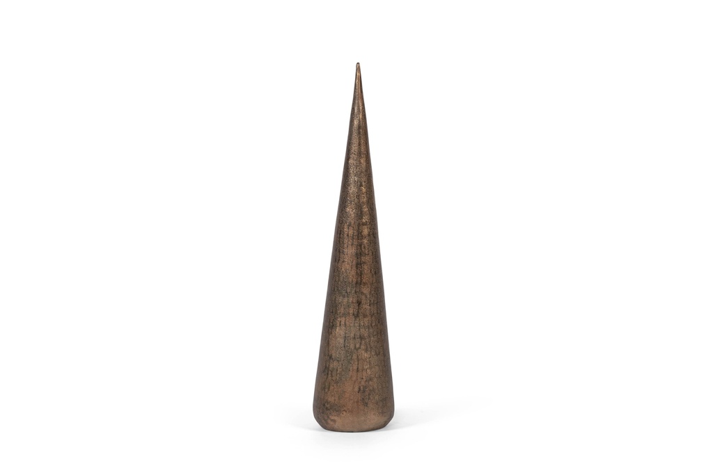 Big X-mas Tree mineral textured - metal - rustic gold - Ø12,5x57cm - p 2