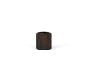 Cylinder vase big pencil cut - glass - butterbrown - Ø18 x 18cm - p 1/4
