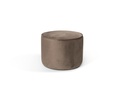 Pouf - velvet fabric - COSMOS SMOKE - smoke - big - Ø 55x40cm - p/1/1