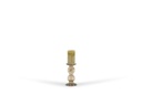 Chandelier 2 roll  - glass - luster brown - Ø 13x23,5cm - p/1/8