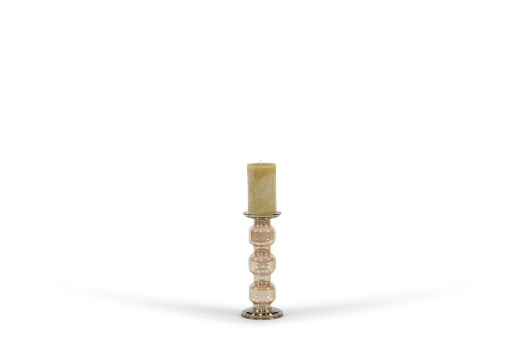 Chandelier 3 roll  - glass - luster brown - Ø 13x31cm - p/1/4