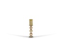 Chandelier 3 roll  - glass - luster brown - Ø 13x31cm - p/1/4