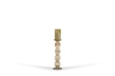 Chandelier 4 roll  - glass - luster brown - Ø 13x41,5cm - p/1/4