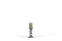 Chandelier 2 roll  - glass - luster grey - Ø 13x23,5cm - p/1/8