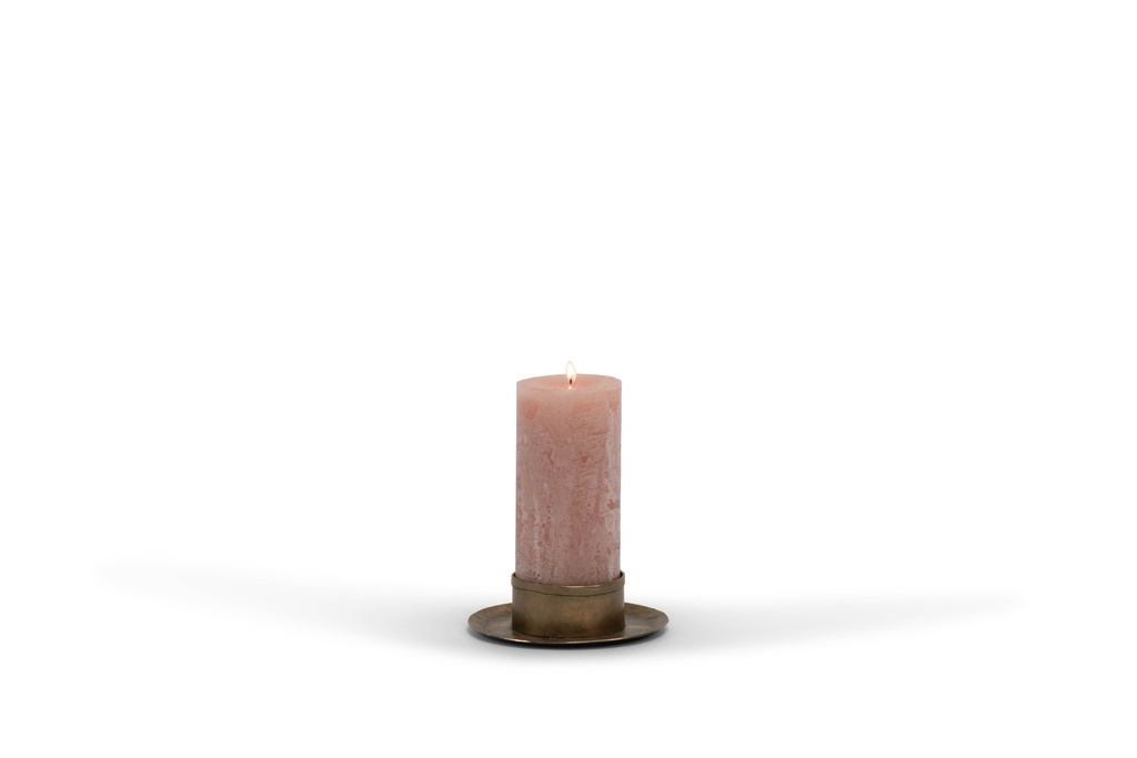 Candleplate for Ø8,6 - brass antique - Ø18x4,5cm - p 2