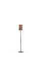 Handforged candle holder for Ø10 - brass antique - small - H 64 - p/2/4