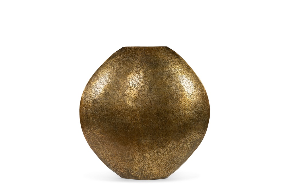 Big Circle Planter - metal - antique gold - 93x32x91cm - p/1/1