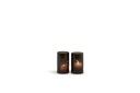 T-Light holder handcutted dark smoke - glass - Ø 7x12,5cm - 4/24