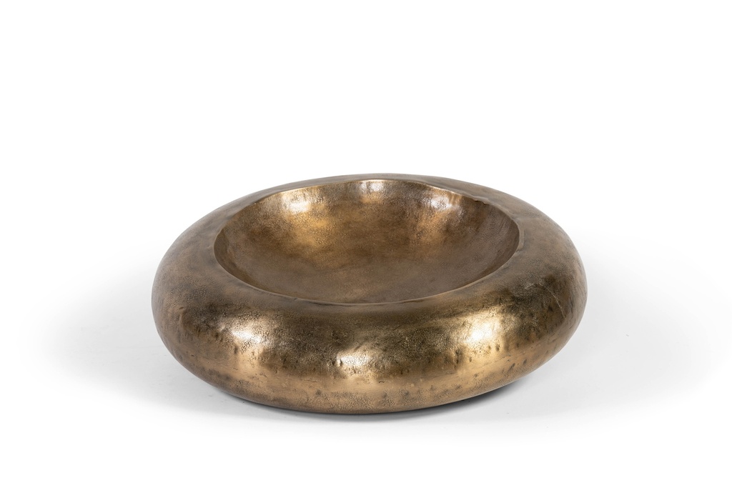 Bowl - aluminium - creamy gold - smalll Ø61x17cm - p1/1