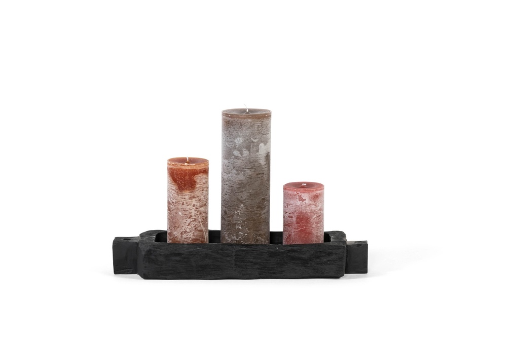 Tray - wood - black mat brushed - 53,5x18x8,5cm - p2/6