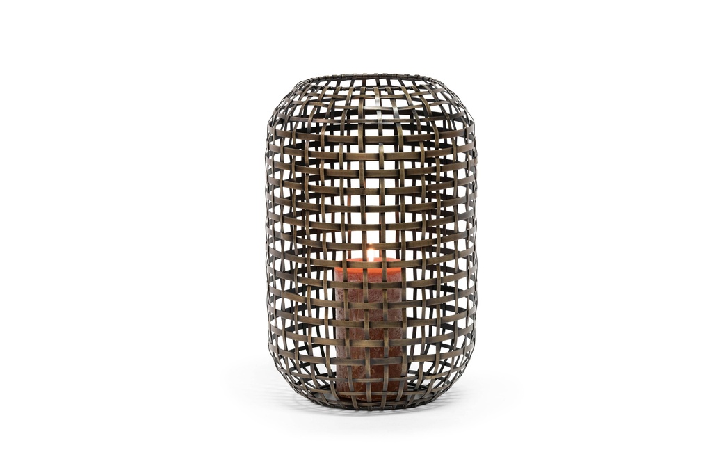 Cocoon hurricane strip wire - metal - brass antique - big Ø46x30cm - p1/1